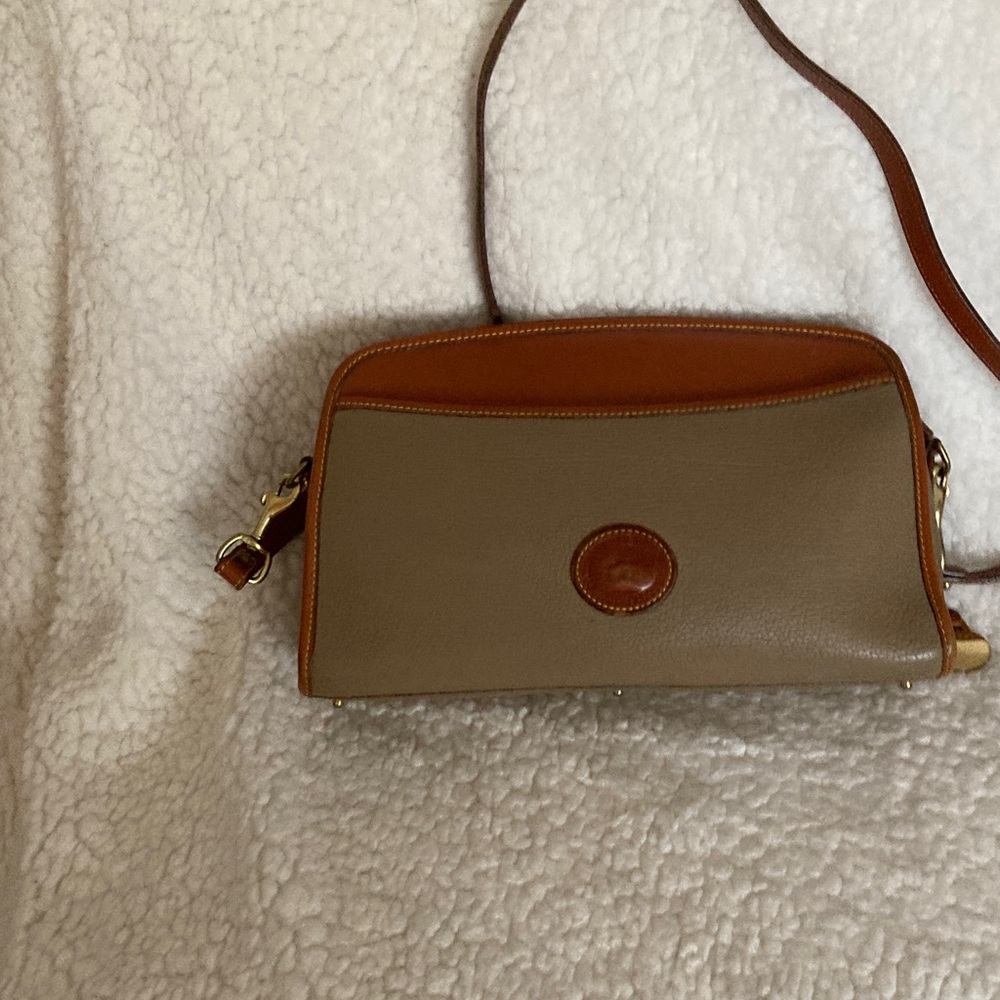 Dooney & Bourke Brown and Tan Crossbody Bag